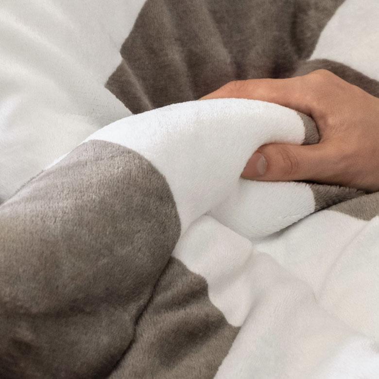 こたつ布団 長方形 約190×240cm シェブロン柄 フランネルフリース こたつ掛け布団 こたつぶとん ジグザグボーダー おしゃれ 洋風 西海岸 北欧 8305 | ブランド登録なし | 06