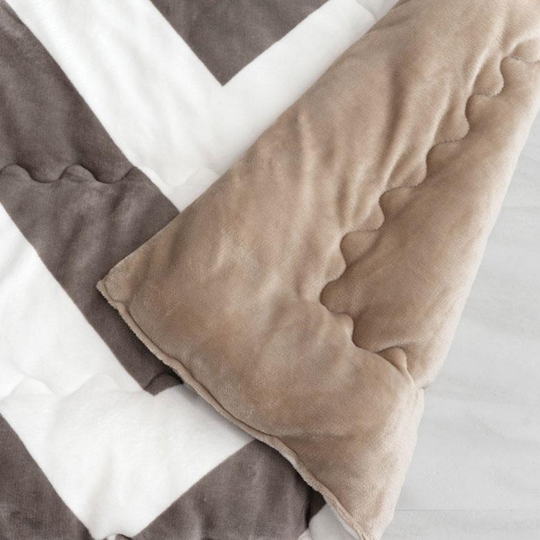 こたつ布団 正方形 約190×190cm シェブロン柄 フランネルフリース こたつ掛け布団 こたつぶとん ジグザグボーダー おしゃれ 洋風 西海岸 北欧 830 | ブランド登録なし | 18