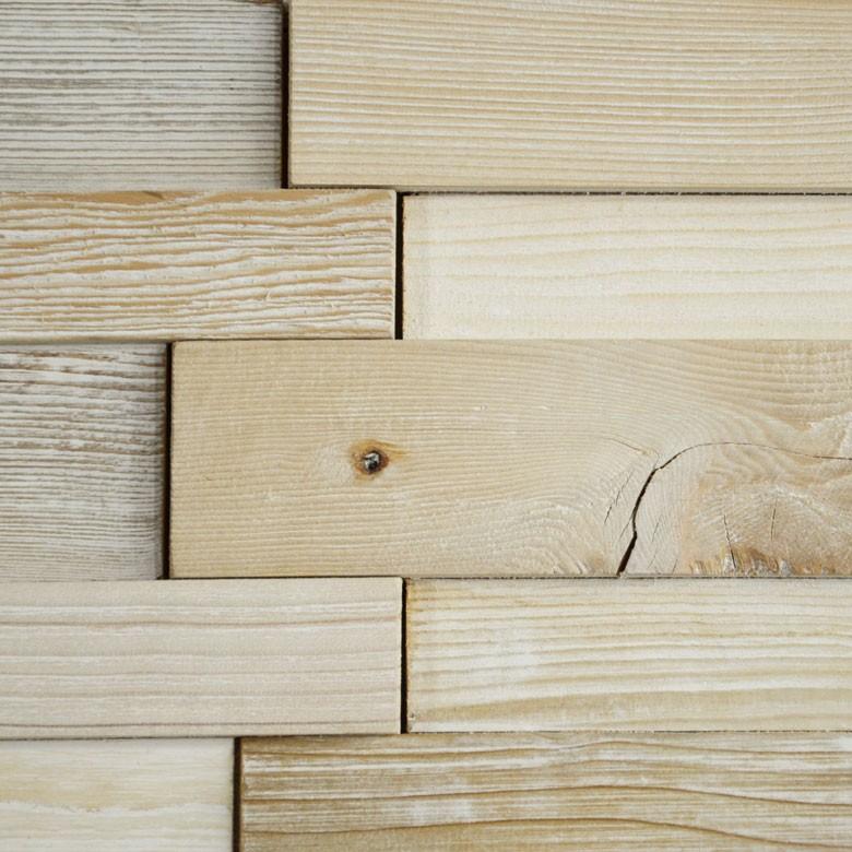 ウッドウォールパネル 壁用 天然木 ジョイント式 ホワイトウォッシュ アンティーグレー 壁面DIY 内装 木材 壁面パネル ウッドパネル パネルタイル 83210 | ELEMENTS（インテリア） | 11