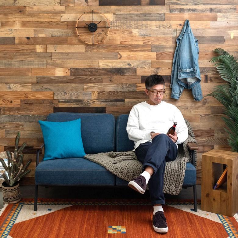 古材ウッドタイル ナロータイプ 壁用 はめ込み式 ヴィンテージ風 簡単 ブラウン ウッドウォールパネル 壁面DIY 内装 木材 ウッドパネル パネルタイル 83212 | ELEMENTS（インテリア） | 02