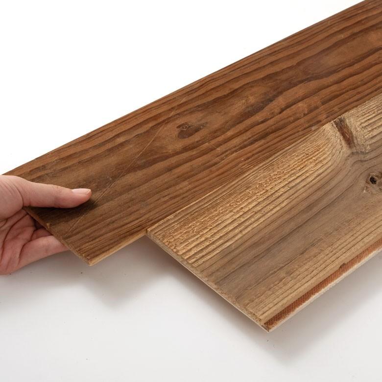 古材ウッドタイル ワイドタイプ 壁用 はめ込み式 ヴィンテージ風 簡単 ブラウン ウッドウォールパネル 壁面DIY 内装 木材 ウッドパネル パネルタイル 83213 | ELEMENTS（インテリア） | 05
