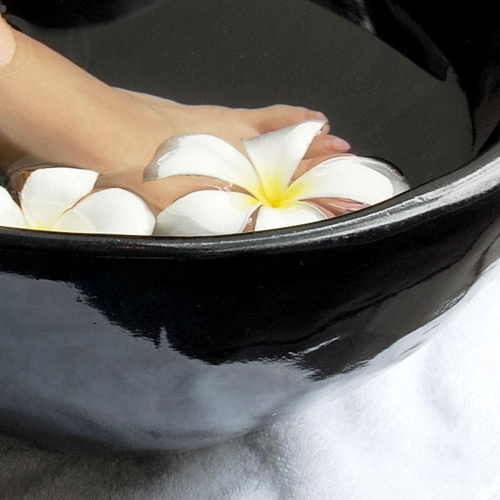 スパボウル フットボウル マッサージ リゾート サロン 木製 楕円形 ウッド アジア雑貨 8345 | ブランド登録なし | 03