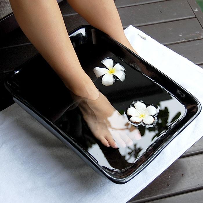 スパボウル フットボウル マッサージ リゾート サロン 木製 四角形 ウッド アジア雑貨 8346 | ブランド登録なし | 02