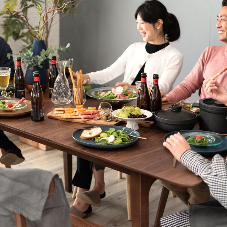 テーブル ダイニングテーブル 伸縮 天然木 机 4人  6人 掛け 食卓 エクステンション テーブル リビング  ウォールナット 折りたたみ 家具 北欧 おしゃれ 84003 | ブランド登録なし | 18