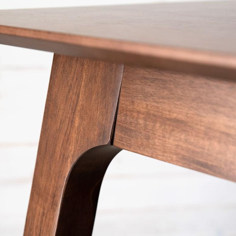 テーブル ダイニングテーブル 伸縮 天然木 机 4人  6人 掛け 食卓 エクステンション テーブル リビング  ウォールナット 折りたたみ 家具 北欧 おしゃれ 84003 | ブランド登録なし | 08