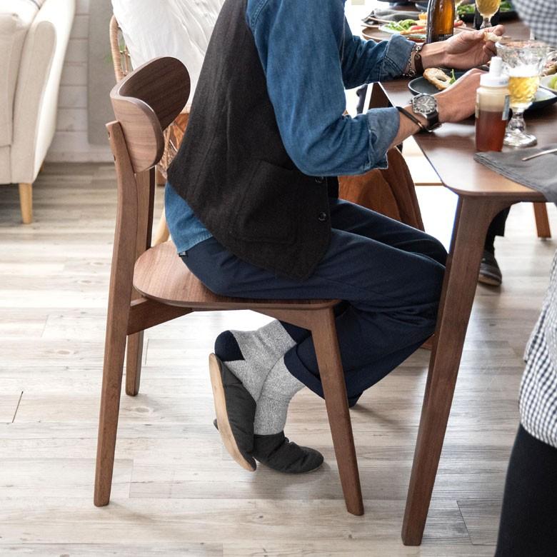 チェア ブラウン ナチュラル ダイニングチェア 木製 天然木 ウッド ウォールナット オーク ヴィンテージ 北欧  シンプル 8400 | ELEMENTS（インテリア） | 05