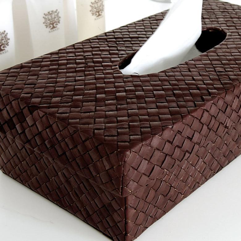 ティッシュケース おしゃれ ティッシュカバー ティッシュケースカバー アジアン パンダン製 ブラウン アジアン雑貨 エスニック 8401 | ブランド登録なし | 01