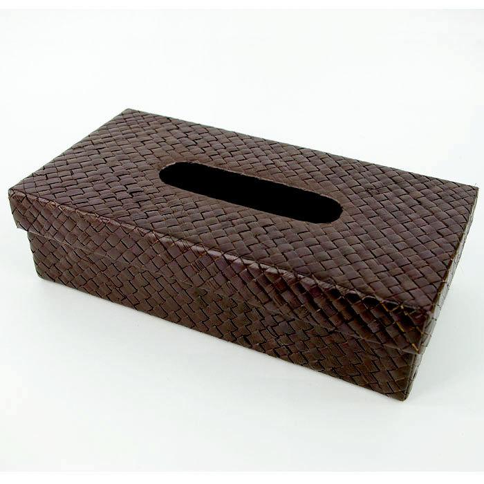 ティッシュケース おしゃれ ティッシュカバー ティッシュケースカバー アジアン パンダン製 ブラウン アジアン雑貨 エスニック 8401 | ブランド登録なし | 02