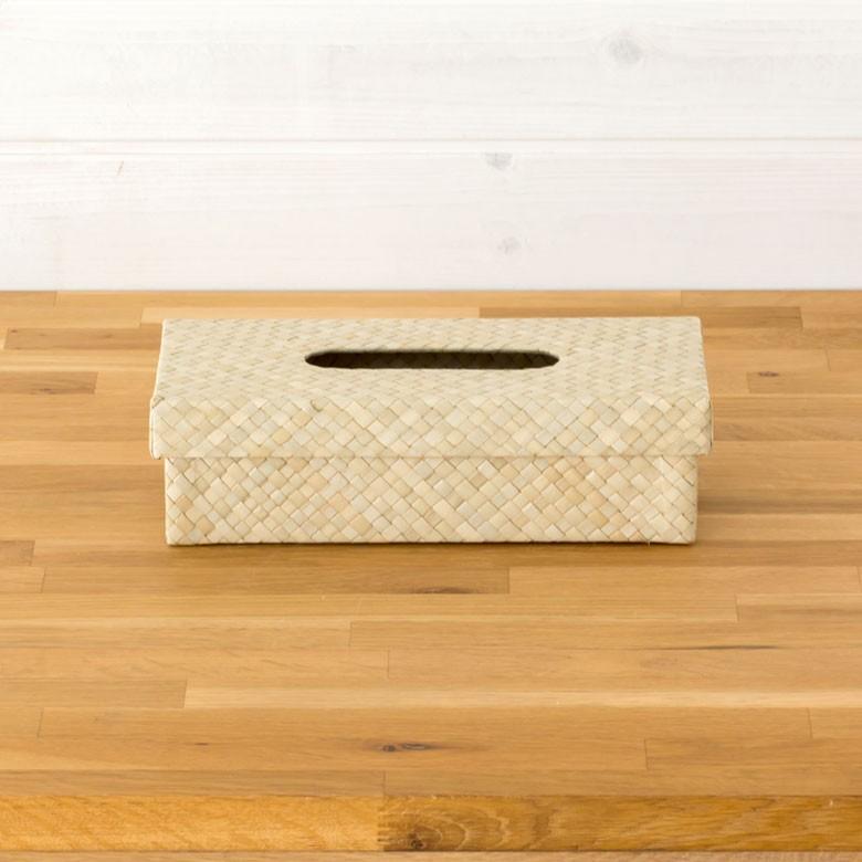 ティッシュケース おしゃれ ボックス パンダン ティッシュケースカバー ティッシュカバー モダン アジアン パンダン 北欧 アジア工房 8403 | ELEMENTS（インテリア） | 01