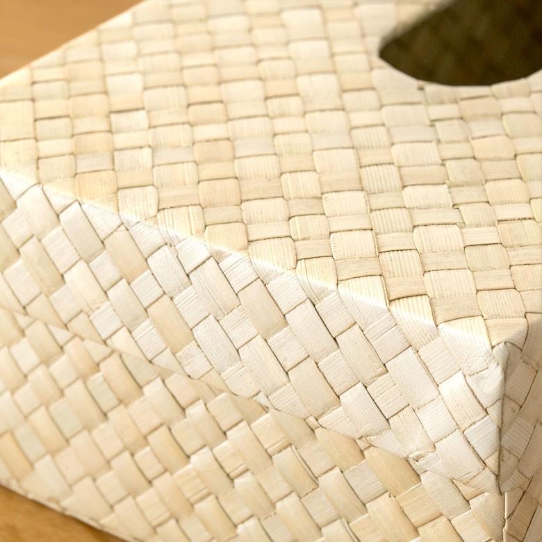 ティッシュケース おしゃれ ボックス パンダン ティッシュケースカバー ティッシュカバー モダン アジアン パンダン 北欧 アジア工房 8403 | ELEMENTS（インテリア） | 03