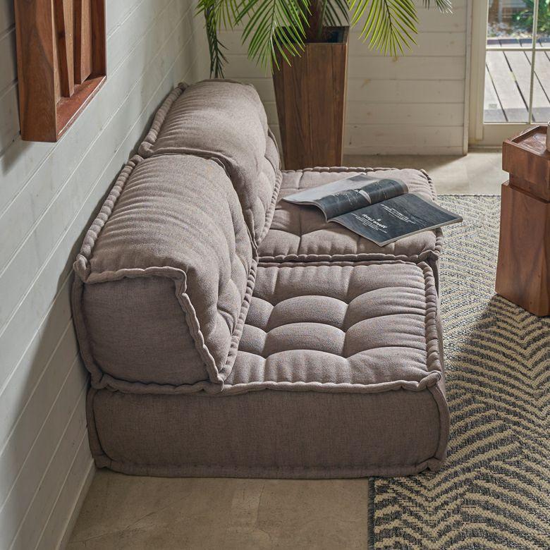 ローソファー 背もたれ ローソファ フロアソファー フロアソファ ポリエステル 四角 1P 2P 3P 北欧 リビング ダイニング 寝室 おしゃれ 西海岸 インテリア 84077 | ELEMENTS（インテリア） | 10