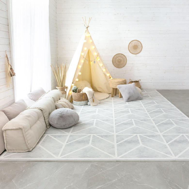 プレイマット ジョイント マット フロア 子供 ベビー キッズ 赤ちゃん ベビーマット サイドパーツ付 防音 衝撃吸収 軽量 防音 撥水 水洗い可 840 A Gy 840 A Gy Elements 通販 Yahoo ショッピング