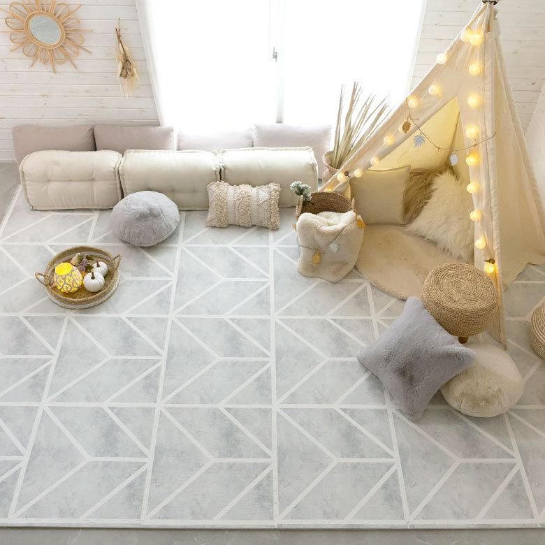 プレイマット ジョイントマット フロアマット 子供 ベビー キッズ マット 赤ちゃん  ベビーマット サイドパーツ付 防音 衝撃吸収 軽量 防音 撥水 水洗い可 | ELEMENTS（インテリア） | 13