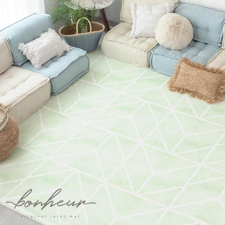 プレイマット ジョイント マット フロア  子供 ベビー キッズ 赤ちゃん  ベビーマット サイドパーツ付 防音 衝撃吸収 軽量 防音 撥水 水洗い可 84082-b-mtgr | ELEMENTS（インテリア） | 01