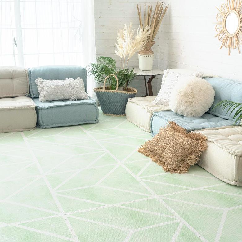 プレイマット ジョイント マット フロア  子供 ベビー キッズ 赤ちゃん  ベビーマット サイドパーツ付 防音 衝撃吸収 軽量 防音 撥水 水洗い可 84082-b-mtgr | ELEMENTS（インテリア） | 13