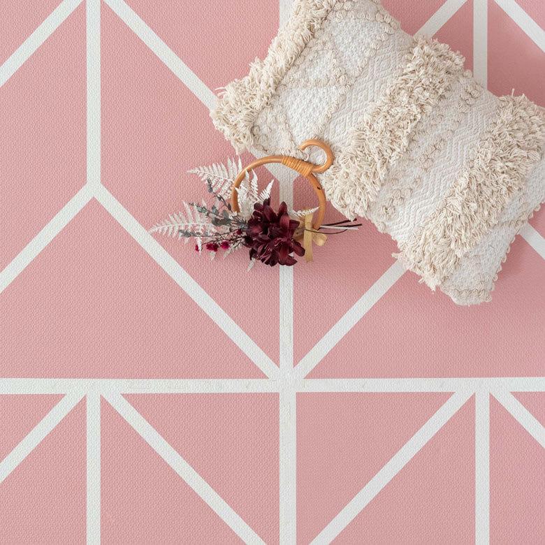 ジョイントマット プレイマット 約W60cm フロアマット ベビー 赤ちゃん モーヴピンク 厚手 大判 正方形 防音 北欧 84083-mp | ELEMENTS（インテリア） | 01