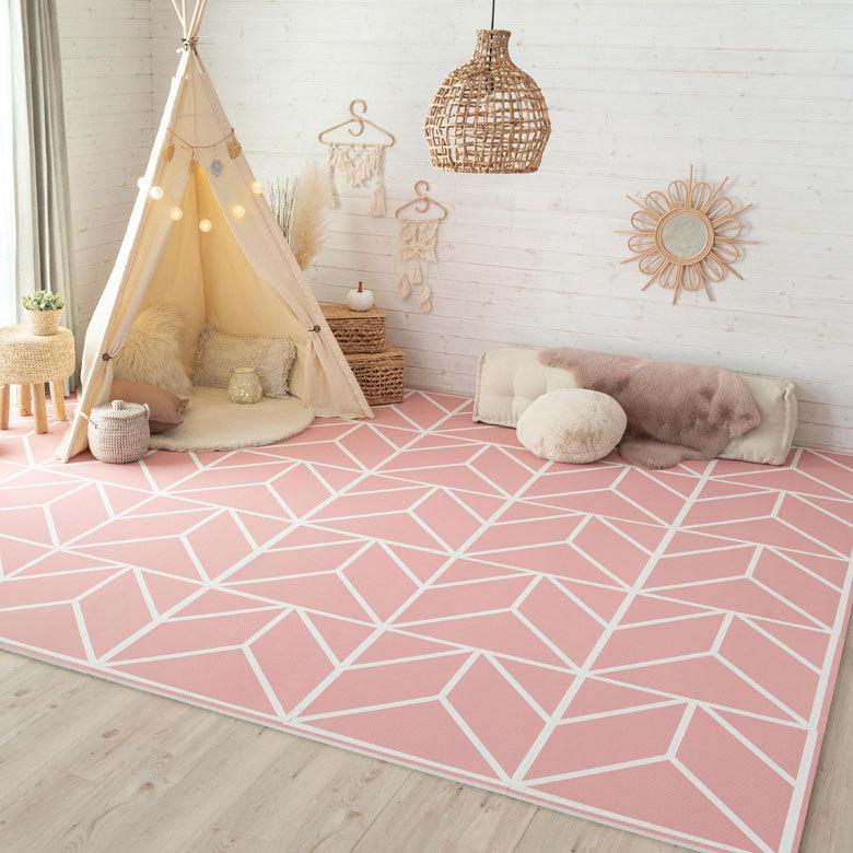 ジョイントマット プレイマット 約W60cm フロアマット ベビー 赤ちゃん モーヴピンク 厚手 大判 正方形 防音 北欧 84083-mp | ELEMENTS（インテリア） | 13