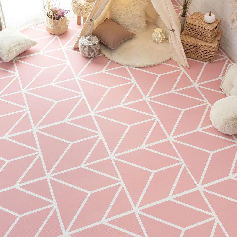 ジョイントマット プレイマット 約W60cm フロアマット ベビー 赤ちゃん モーヴピンク 厚手 大判 正方形 防音 北欧 84083-mp | ELEMENTS（インテリア） | 06