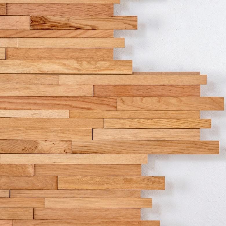 ウォールパネル 天然木 オークウッド ウッドタイル 壁用 ジョイント式 ウッド 木製 ウッドウォールパネル 壁面DIY 内装 木材 パネルタイル 84089 | ELEMENTS（インテリア） | 07