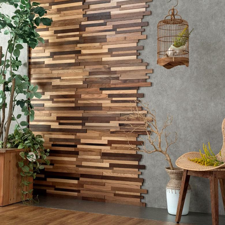 ウォールパネル 天然木 サーモオーク ウッドタイル 壁用 ジョイント式 ウッド 木製 ウッドウォールパネル 壁面DIY 内装 木材 パネルタイル 84090 | ELEMENTS（インテリア） | 15