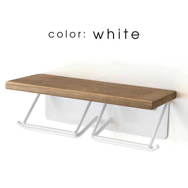 トイレットペーパーホルダー 2連 天板付き 棚付き アイアンハンガー トイレ小物 おしゃれ ペーパーホルダー 天然木 木製 84093 | ELEMENTS（インテリア） | 12