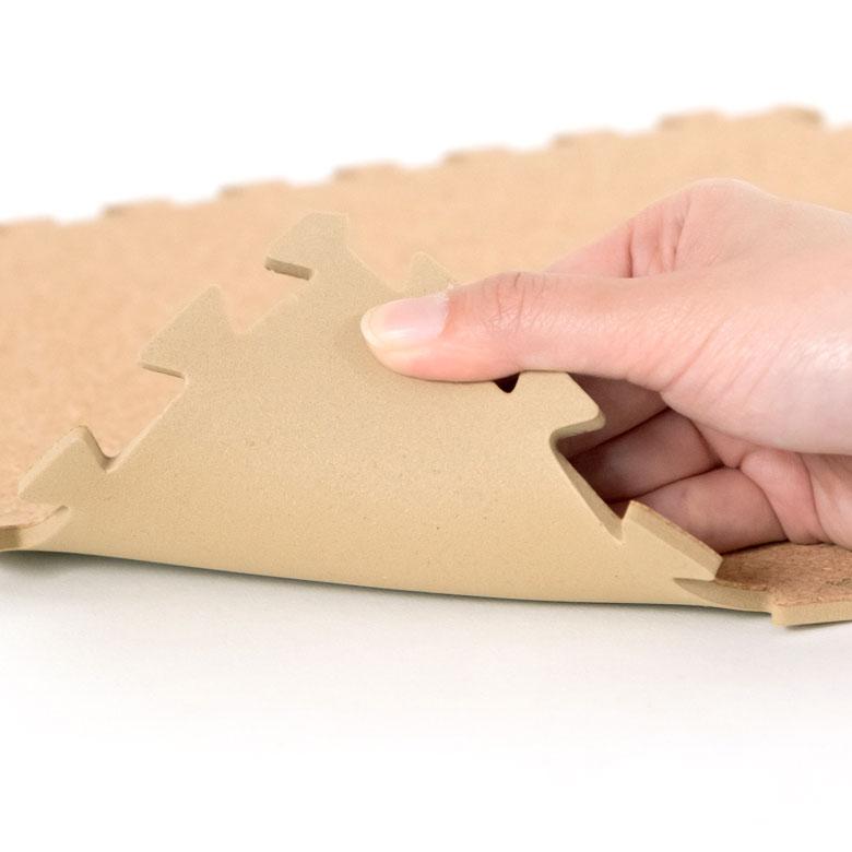 コルクマット ジョイントマット 30cm 54枚 約 3畳 コルクタイル プレイマット 薄型  高品質 クオリアム 84096-054 | ELEMENTS（インテリア） | 10