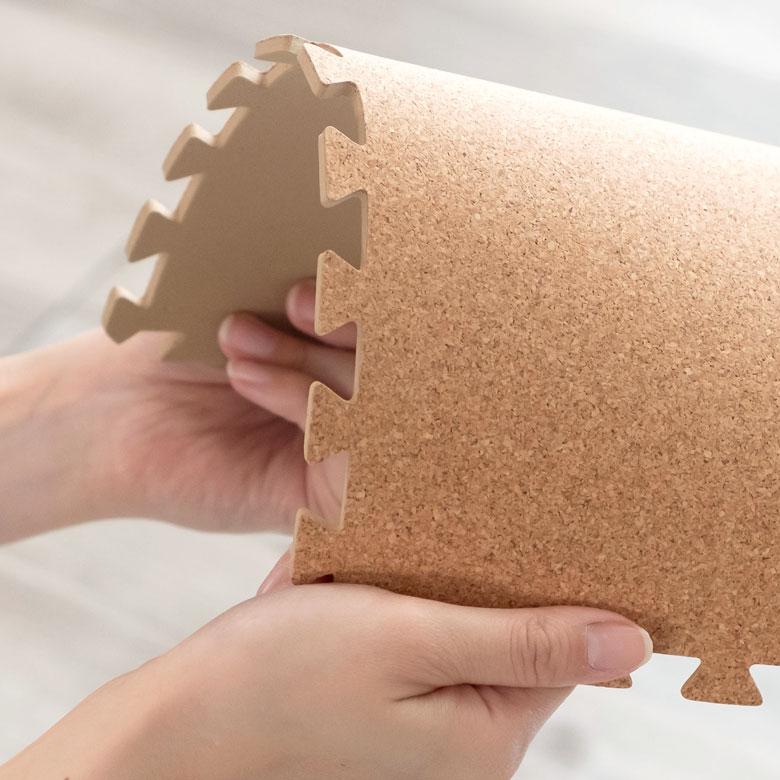 コルクマット ジョイントマット 30cm 108枚 約 6畳 コルクタイル プレイマット 薄型  高品質 クオリアム 84096-108 | ELEMENTS（インテリア） | 12