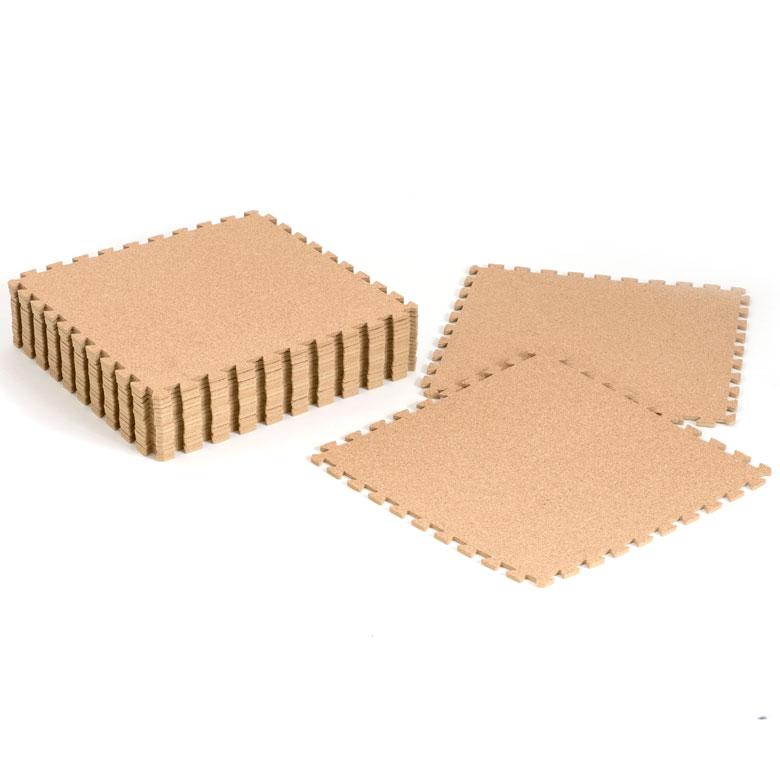 コルクマット ジョイントマット 30cm 108枚 約 6畳 コルクタイル プレイマット 薄型  高品質 クオリアム 84096-108 | ELEMENTS（インテリア） | 05