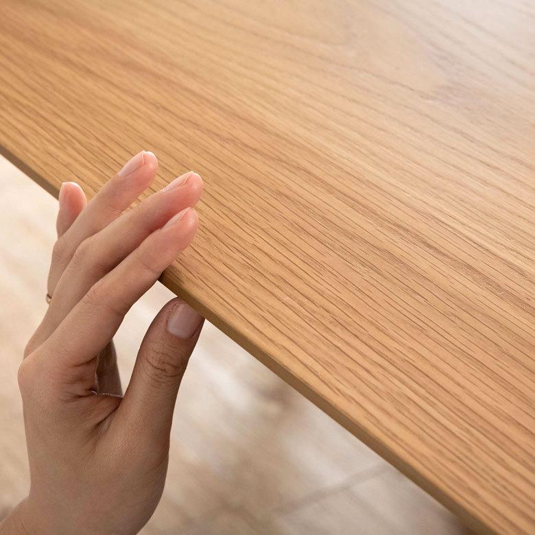 ダイニングテーブル リビングテーブル 4人掛け 135cm幅 W135×D80×H75 木製 オーク ナチュラル 天然木 ウッド 北欧 8409 | ELEMENTS（インテリア） | 03