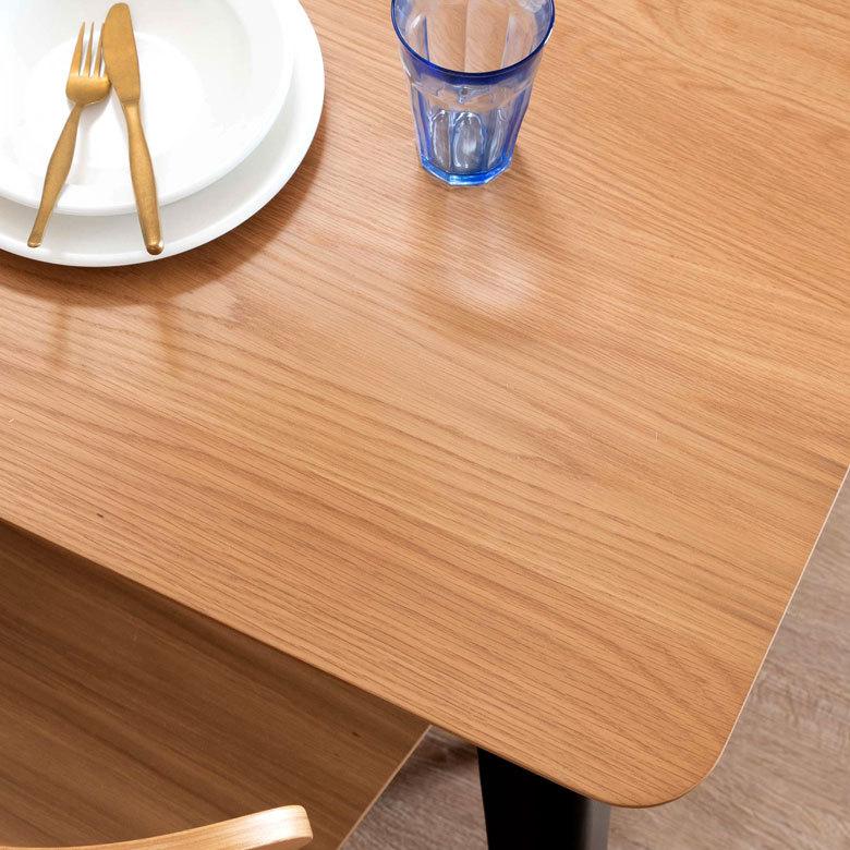 ダイニングテーブル リビングテーブル 4人掛け 135cm幅 W135×D80×H75 木製 オーク ナチュラル 天然木 ウッド 北欧 8409 | ELEMENTS（インテリア） | 07