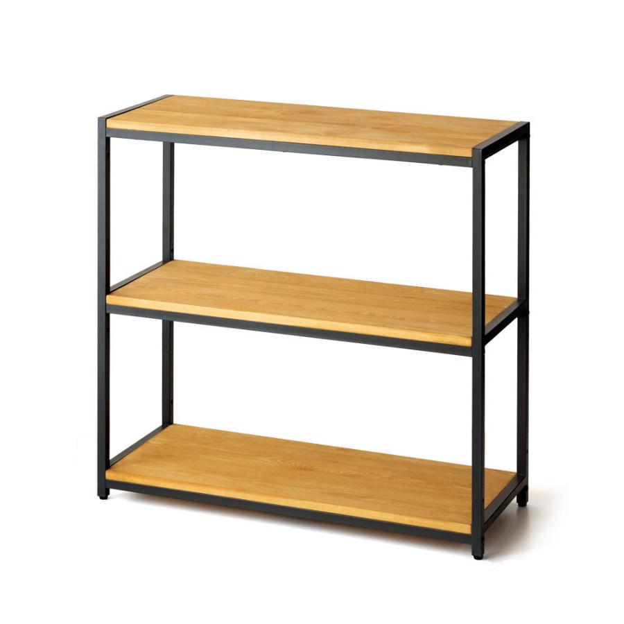 オープン ラック 幅84cm 3段 無垢 木製 ウッド Hus ヒュース 収納 棚 シェルフ アイアン 本 スチール パイン材 天然木 家具 おしゃれ 北欧 西海岸 84104 | ELEMENTS（インテリア） | 20