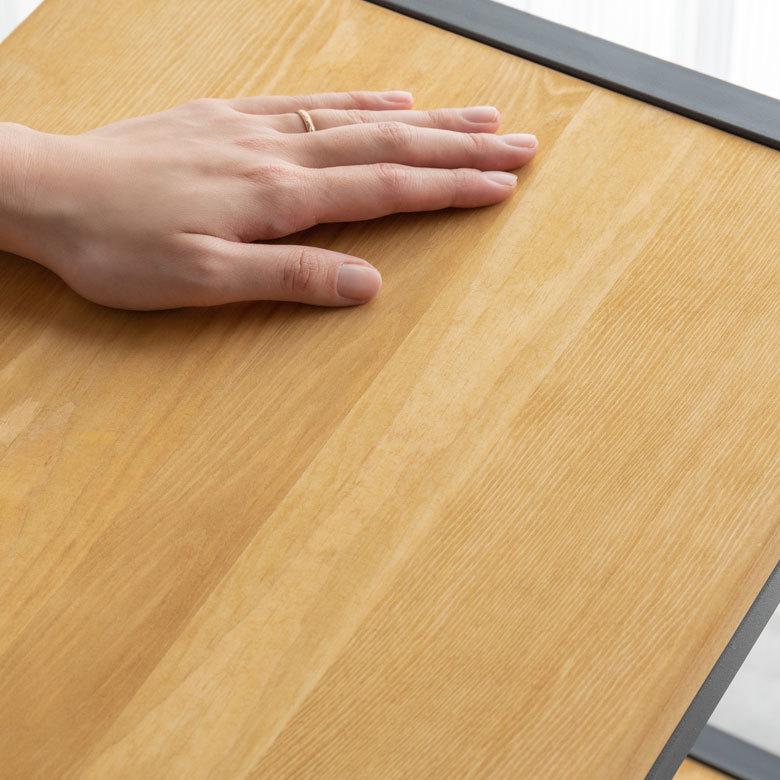 オープン ラック 幅84cm 5段 無垢 木製 ウッド アイアン Hus ヒュース 棚 シェルフ アイアン 本 スチール パイン材 天然木 家具 おしゃれ 北欧 西海岸 84106 | ELEMENTS（インテリア） | 02