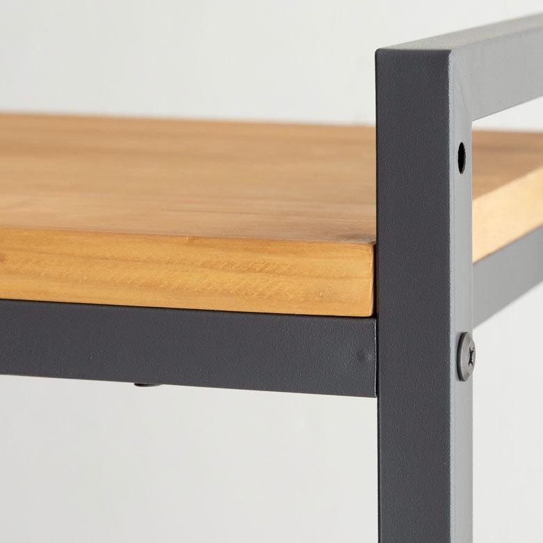 オープン ラック スリム 幅38cm 3段 無垢 木製 ウッド Hus ヒュース 収納 棚 本 サイド ラック テーブル パイン材 天然木 家具 おしゃれ 北欧 西海岸 84107 | ELEMENTS（インテリア） | 16