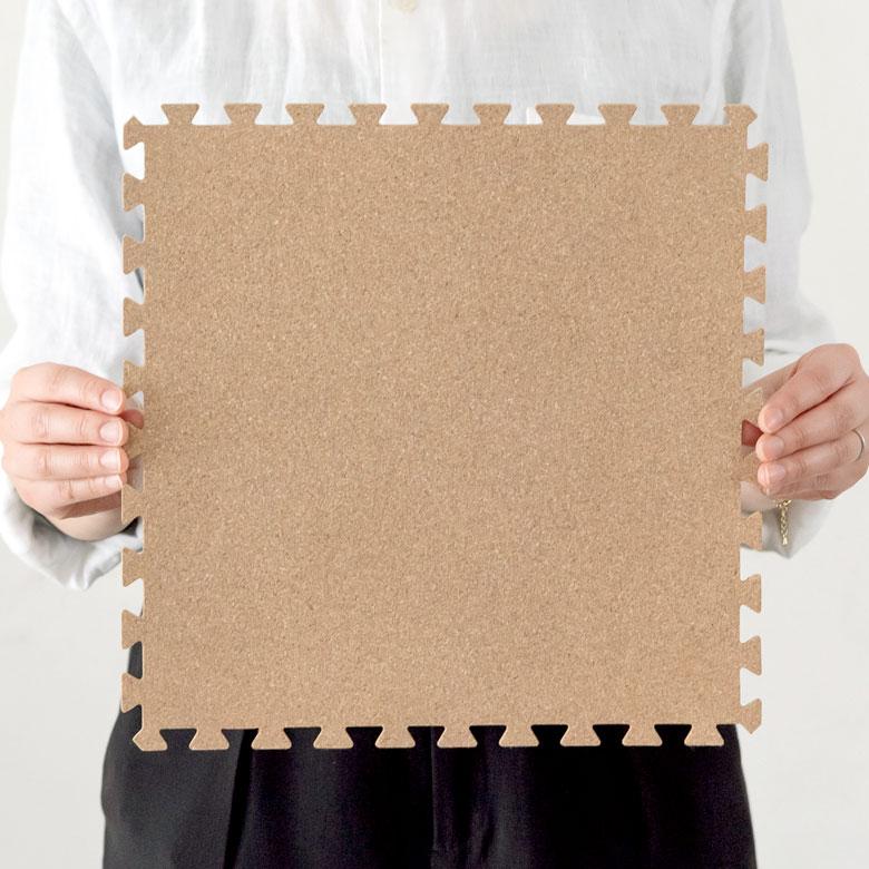 コルクマット ジョイントマット 天然 8mm厚 108枚セット 正方形 保温 遮熱 防音 ラコル小粒 30cmタイプ 84112-108 | ELEMENTS（インテリア） | 01