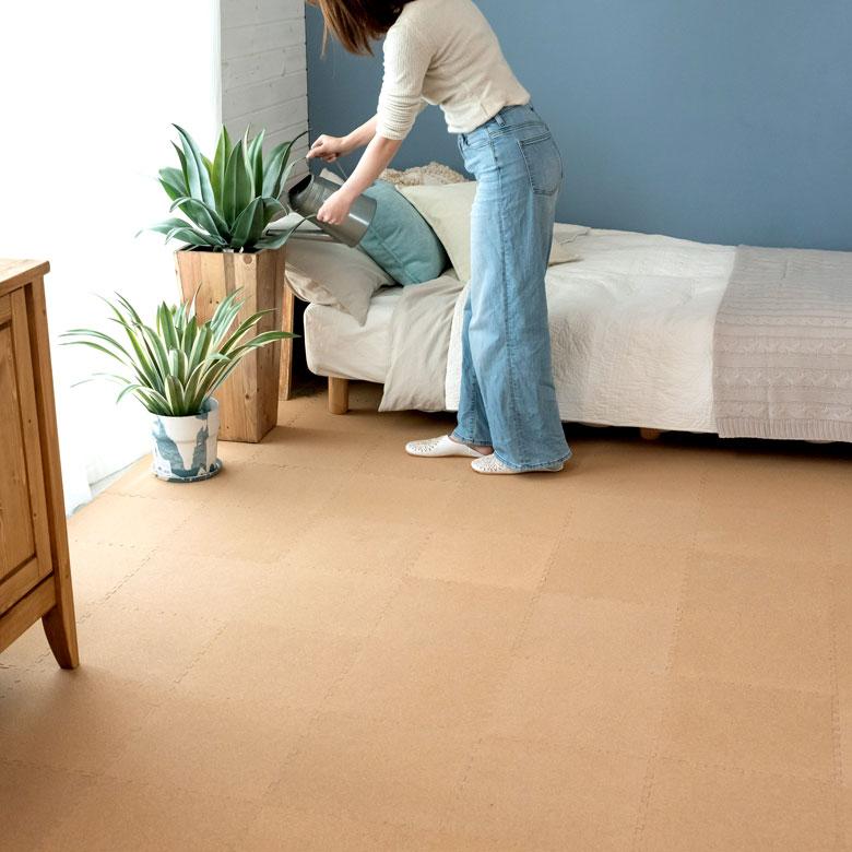 コルクマット ジョイントマット 天然 8mm厚 108枚セット 正方形 保温 遮熱 防音 ラコル小粒 30cmタイプ 84112-108 | ELEMENTS（インテリア） | 04