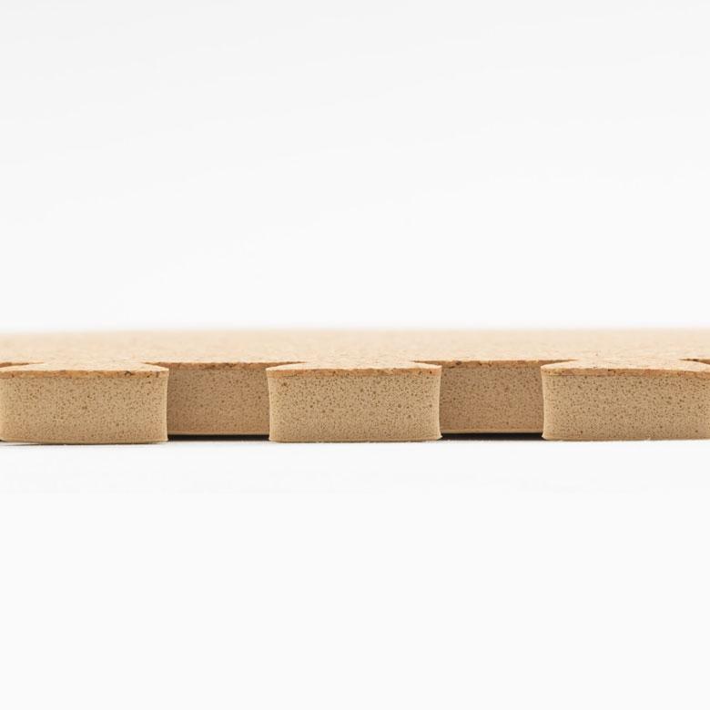 コルクマット ジョイントマット 天然 8mm厚 9枚セット 正方形 保温 遮熱 防音 ラコル小粒 60cmタイプ 84113-009 | ELEMENTS（インテリア） | 09