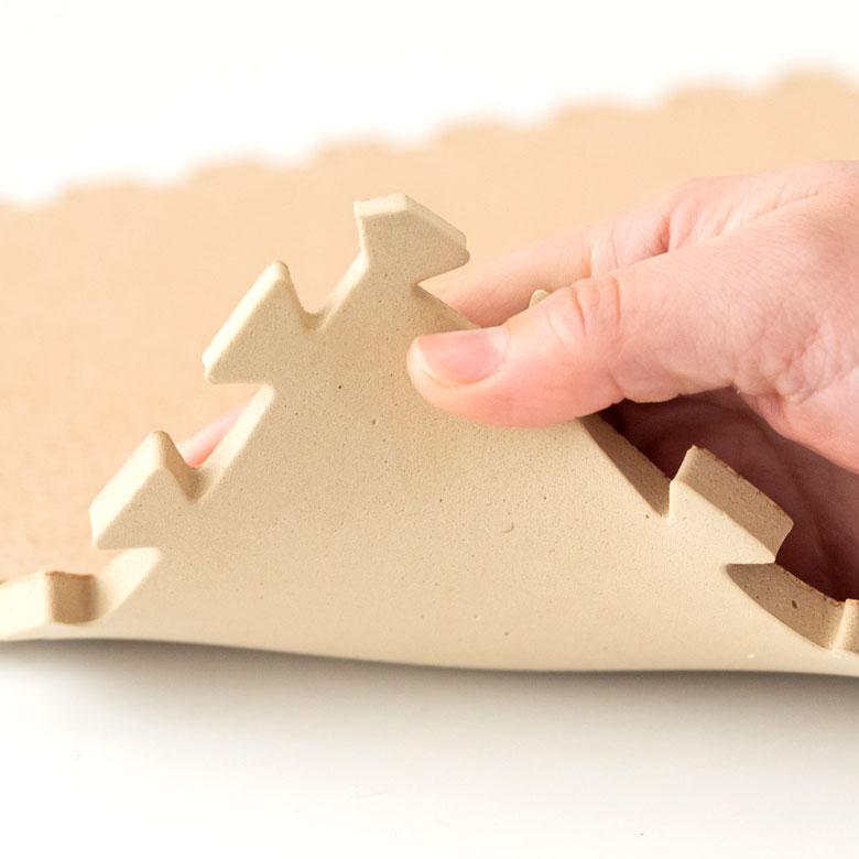 コルクマット ジョイントマット 天然 8mm厚 27枚セット 正方形 保温 遮熱 防音 ラコル小粒 60cmタイプ 84113-027 | ELEMENTS（インテリア） | 10