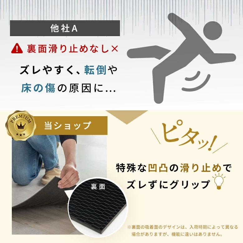 置くだけフロアタイル 14枚セット 約1.5畳 大理石調 吸着タイプで貼ってはがせる トイレや玄関にも 84251-14 | ELEMENTS（インテリア） | 14