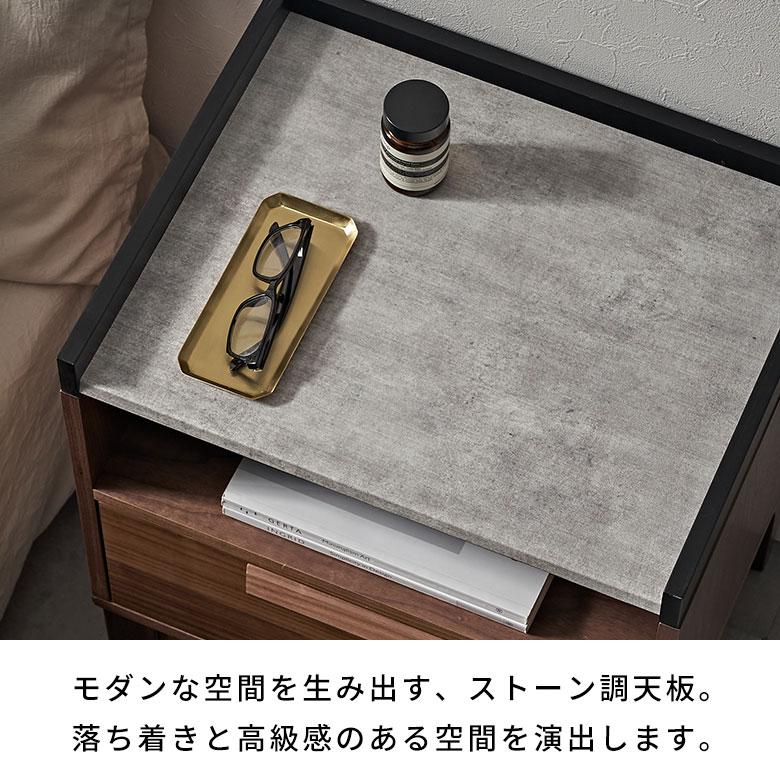 サイド テーブル ナイト ラック 幅50cm ストーン セメント コンクリート 調 モダン ホテル ライク おしゃれ 北欧 リゾート ART STONE furniture 84295 | ELEMENTS（インテリア） | 02