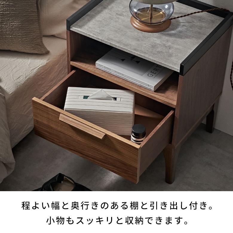 サイド テーブル ナイト ラック 幅50cm ストーン セメント コンクリート 調 モダン ホテル ライク おしゃれ 北欧 リゾート ART STONE furniture 84295 | ELEMENTS（インテリア） | 06
