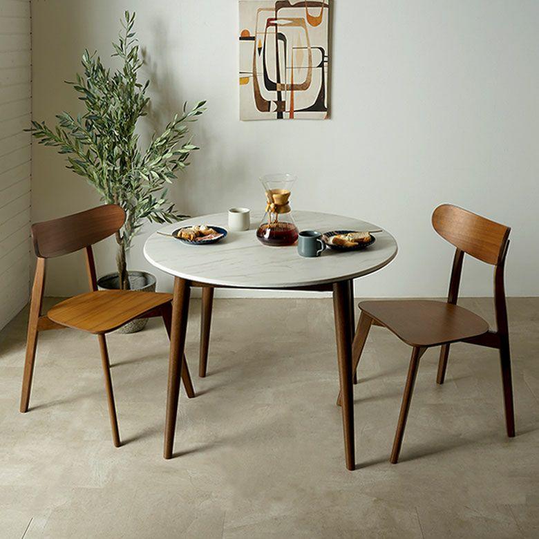ダイニングテーブル 丸 テーブル センター ラウンドテーブル ストーン調 木製 アートストーン HPL 大理石調 おしゃれ 北欧 リゾート インテリア 西海岸 84316 | ELEMENTS（インテリア） | 05