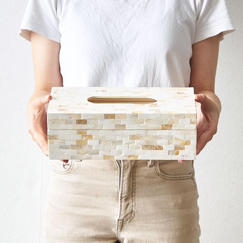 ティッシュケース パールシェルのティッシュケース アジア工房 8431 | ELEMENTS（インテリア） | 13