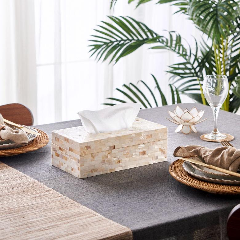 ティッシュケース パールシェルのティッシュケース アジア工房 8431 | ELEMENTS（インテリア） | 03