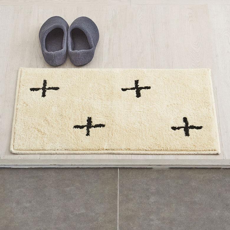 日本製 ラグ 玄関 マット 室内 約 45×70cm 国産 防ダニ 抗菌 防臭 洗える ホット カーペット 床暖房 可 春 夏 秋 冬 おしゃれ 北欧 雑貨 西海岸風 84349 | ELEMENTS（インテリア） | 14