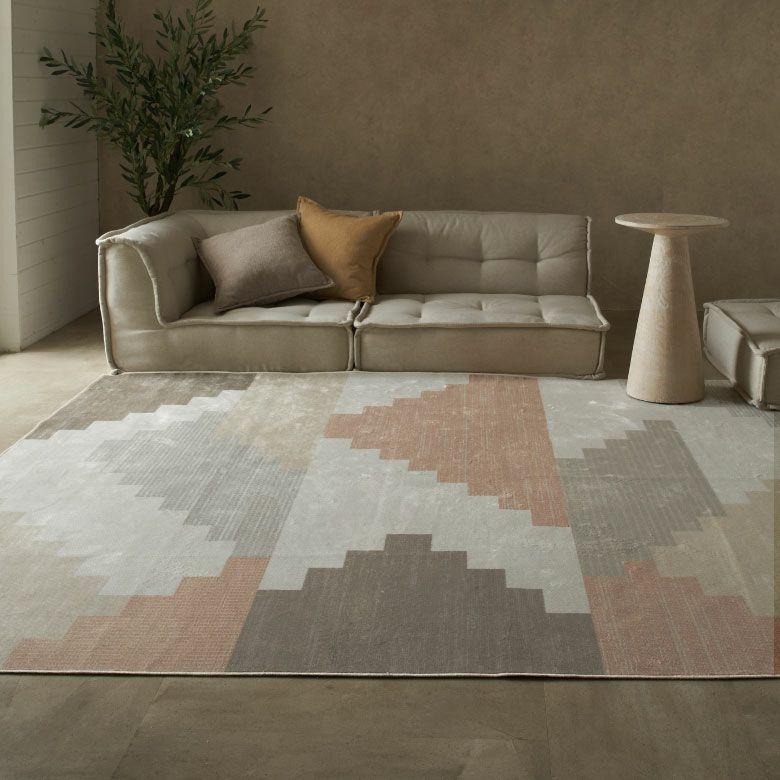 ラグ モケット ベルギー ラグマット カーペット 195×250 3畳 薄手 ビスコース 幾何学模様 ジオメトリック おしゃれ 北欧 リゾート インテリア 西海岸 84392 | ブランド登録なし | 11