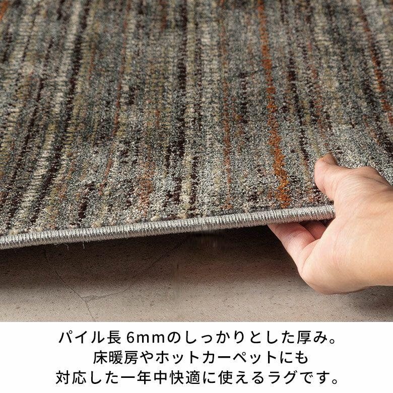 ラグ ウィルトン織 ラグマット ベルギー カーペット 133×190 1.5畳 薄手 無地 絨毯 安い オールシーズン 夏 おしゃれ 北欧 リゾート インテリア 西海岸 84393 | ブランド登録なし | 10