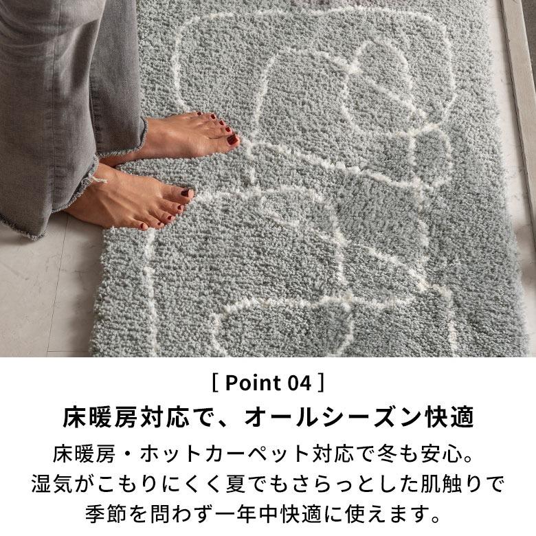 玄関マット 屋内 バスマット 洗える 速乾 洗面所マット 洗濯可 滑り止め 床暖房対応 北欧 おしゃれ 韓国 白 50 80 長方形 ペット 一人暮らし 西海岸 84413 | ELEMENTS（インテリア） | 08