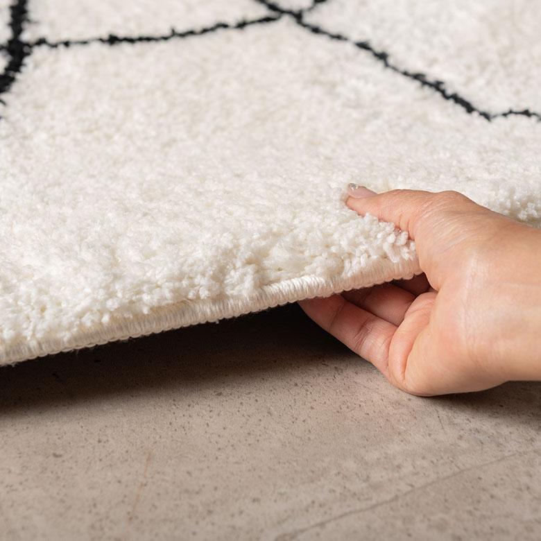 ラグ 洗える 1畳 2畳 3畳  洗濯可 滑り止め 速乾 北欧 おしゃれ 韓国 白 シンプル 長方形 正方形 ベッド リビング ペット 犬 猫 一人暮らし 西海岸 84414 | ELEMENTS（インテリア） | 13