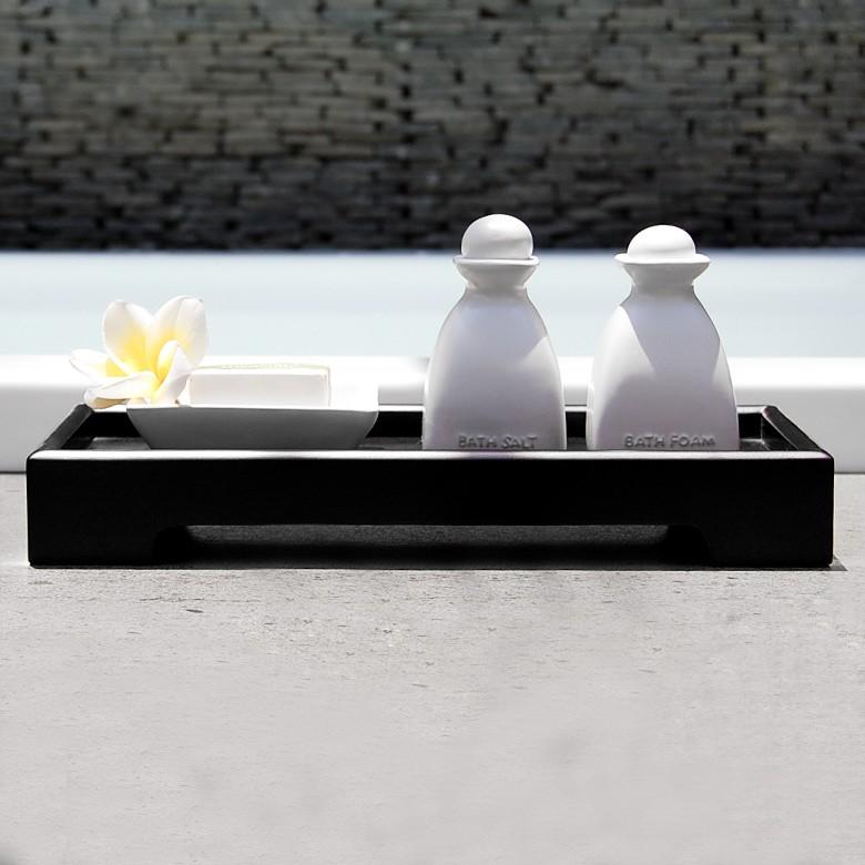 デコレーショントレイ トレー 約27×13cm 小物入れ 収納 木彫り アジアン バリ雑貨 洗面 インテリア おしゃれ 8524 | ブランド登録なし | 04