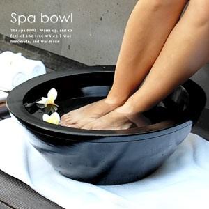 スパボウル 木製 SPA マッサージ エステ 足湯 フットバス 約50cm 木桶 バリ リゾート アジア雑貨 8572 | ブランド登録なし